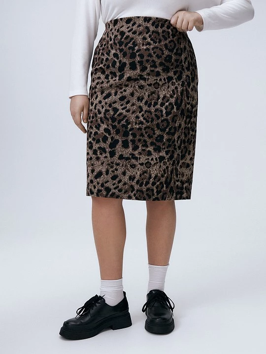 Юбка из хлопкового жаккарда Lalis арт. SK0481K