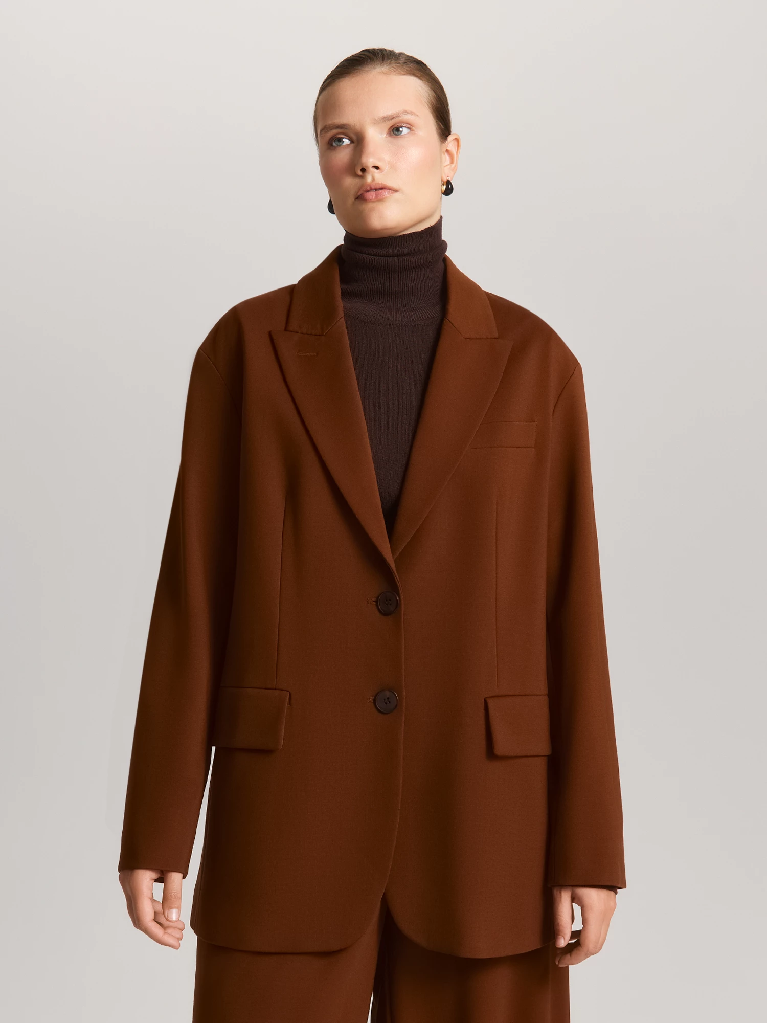 Однобортный пиджак из вискозного трикотажа Lalis арт. JC0174K