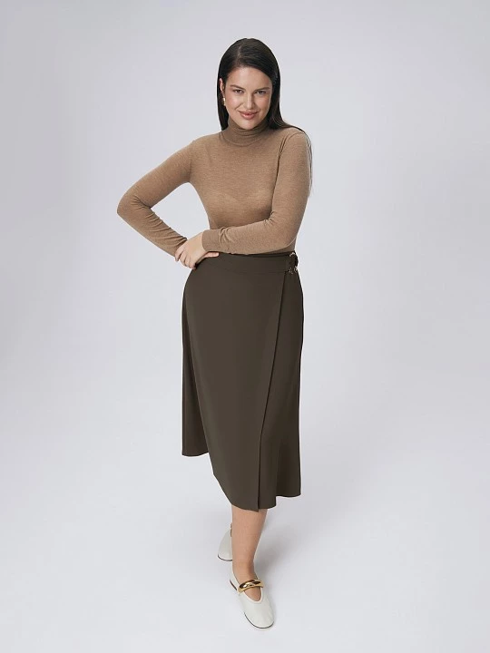 Юбка с запахом и эффектной пряжкой Lalis арт. SK0520