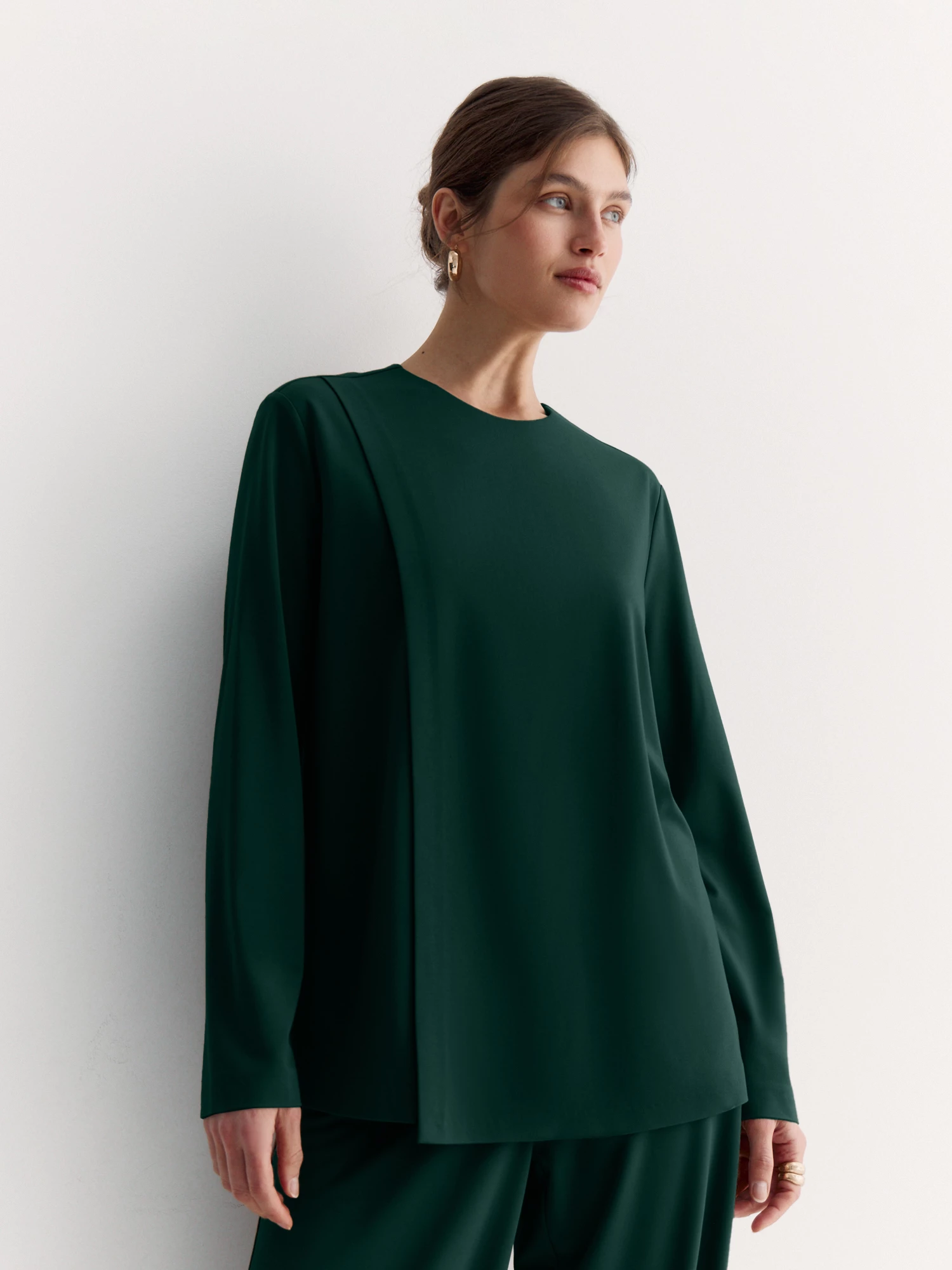 Трикотажная блуза оригинального кроя Elis арт. BL1755K