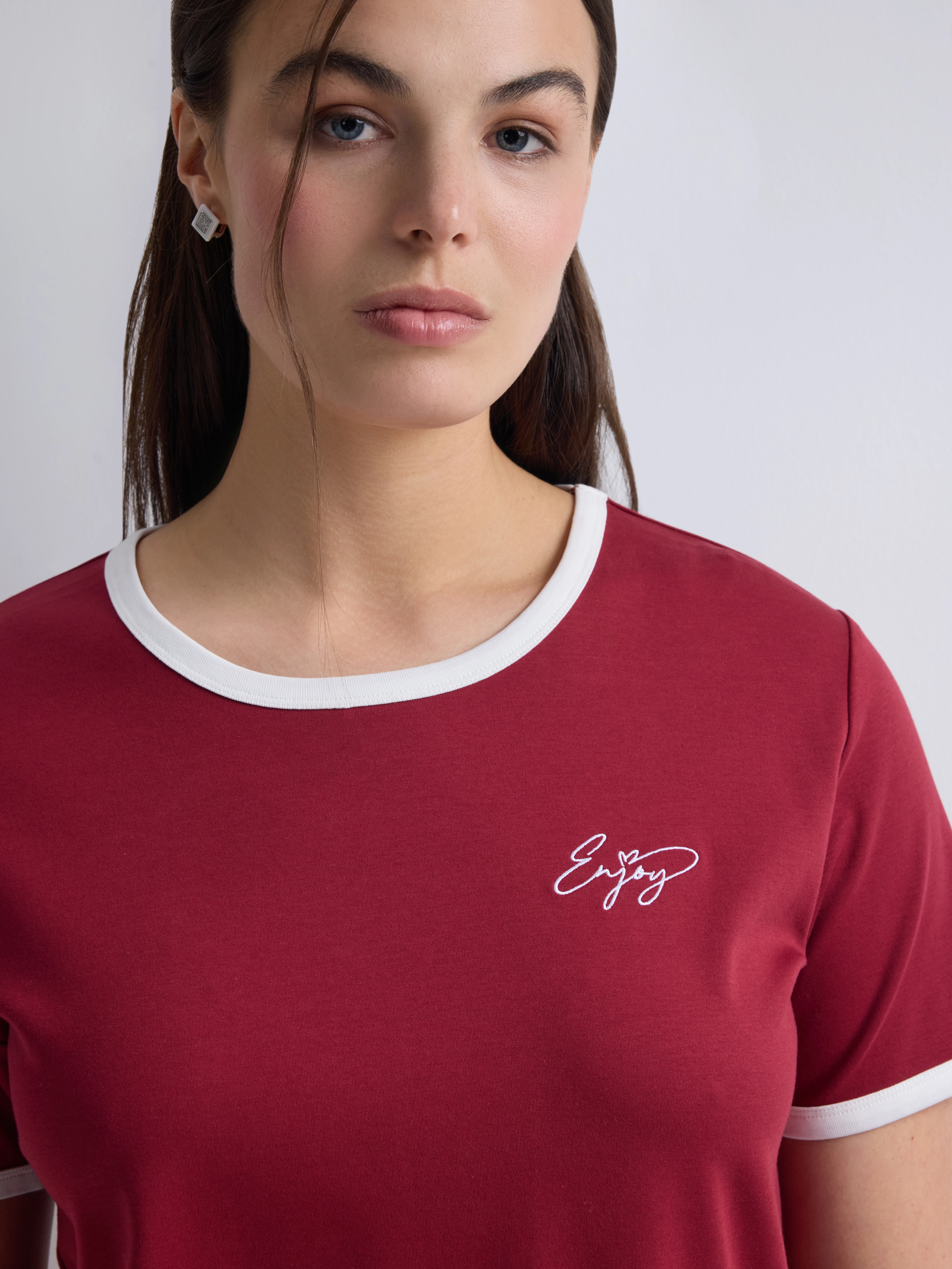 Футболка из 100% хлопка с кантом Lalis арт. TS0225KY1