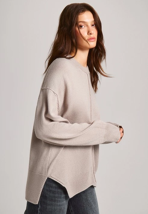 Джемпер с шерстью мериноса и декоративными швами Elis арт. JM0620V