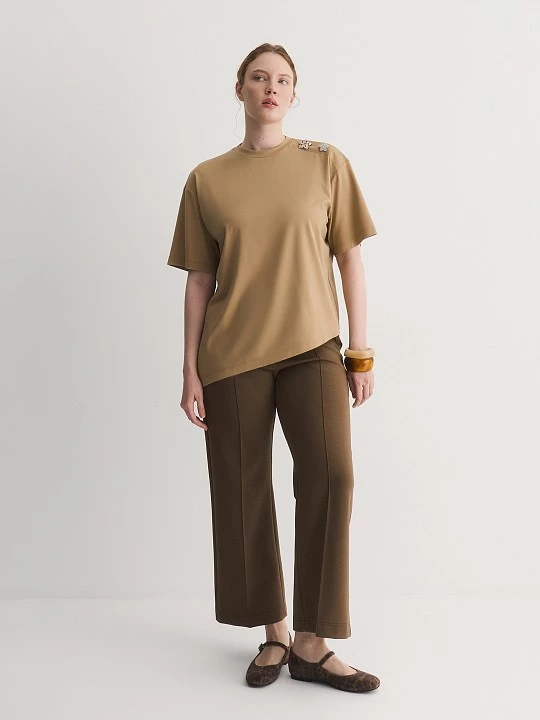 Футболка с сияющими брошами Lalis арт. TS0109K