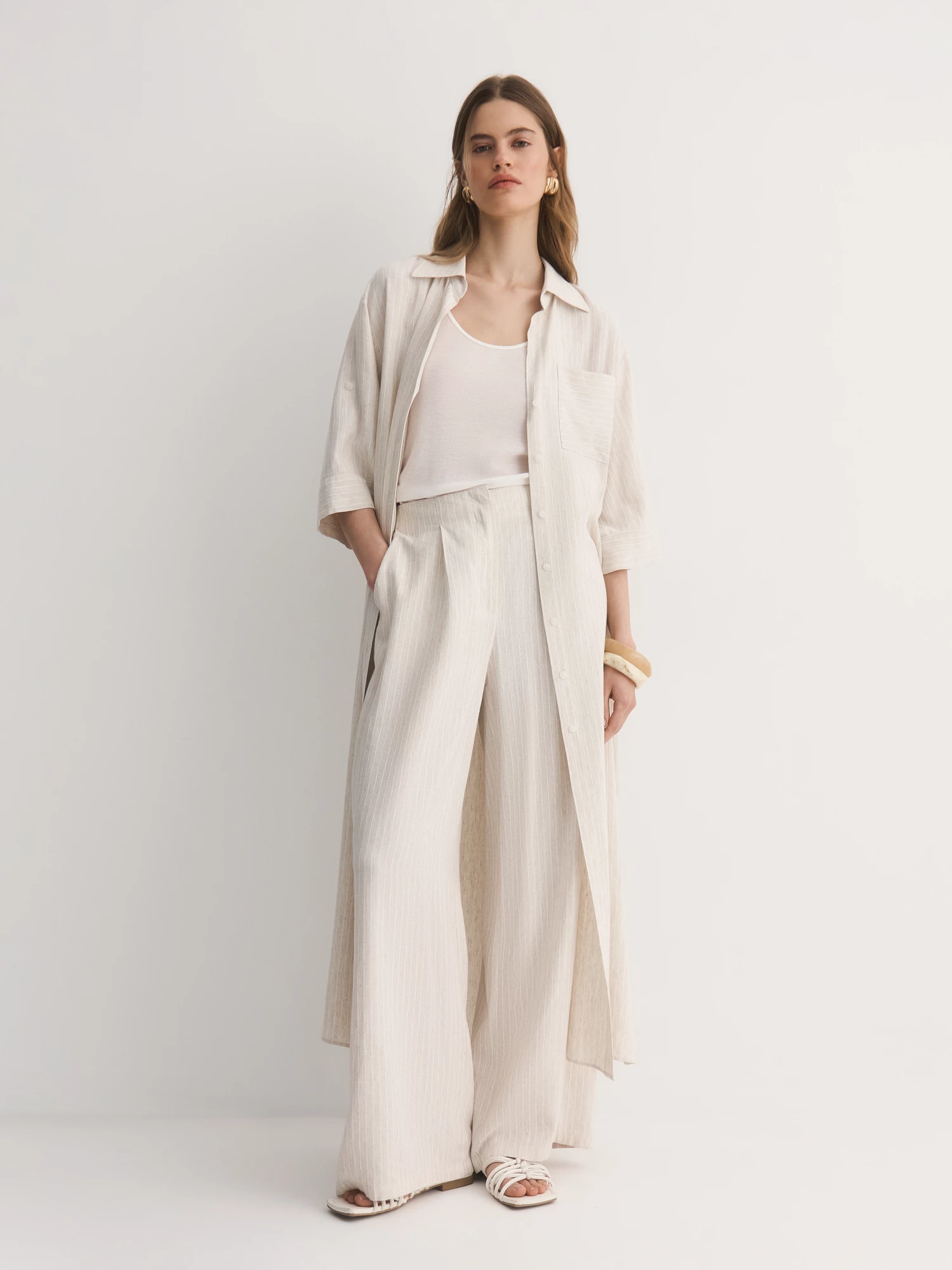 Легкие брюки без пояса Elis арт. TR0794