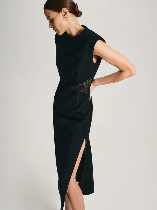 Платье макси с кружевной вставкой Elis арт. DR0778