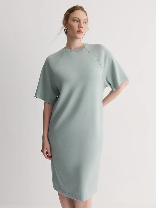 Платье из вискозного трикотажа с рукавом реглан Lalis арт. DR0870K