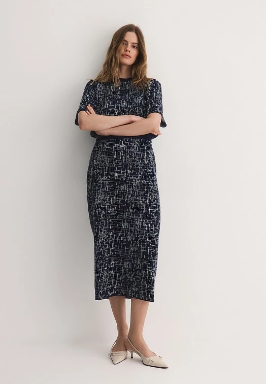 Прямая вязаная юбка Elis арт. SK0613V