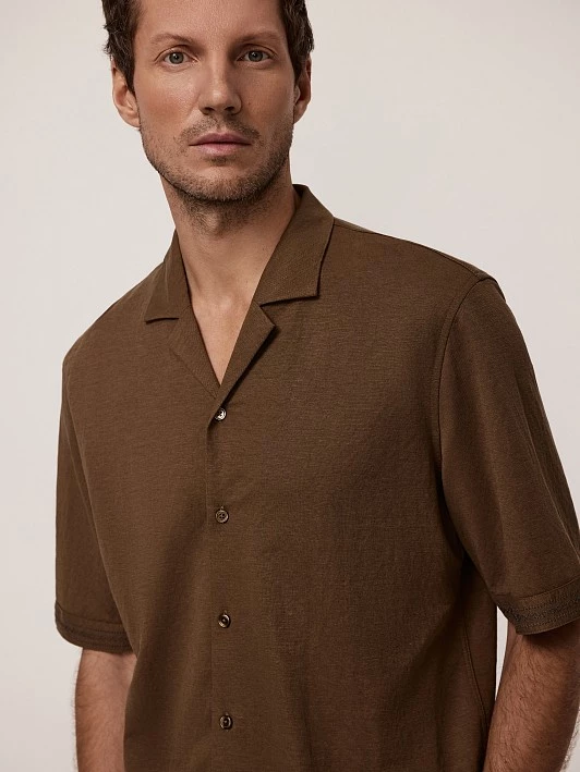 Рубашка-поло из вискозного трикотажа 20line арт. IRU0080K5