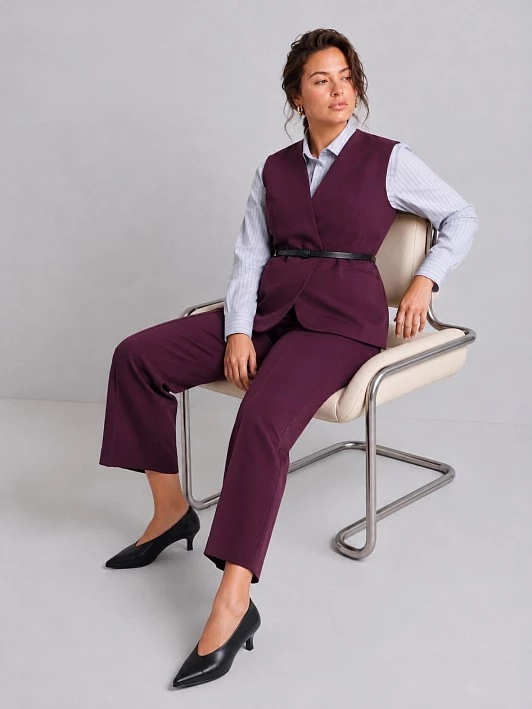 Жилет из костюмной ткани с ремнем Lalis арт. VS0078