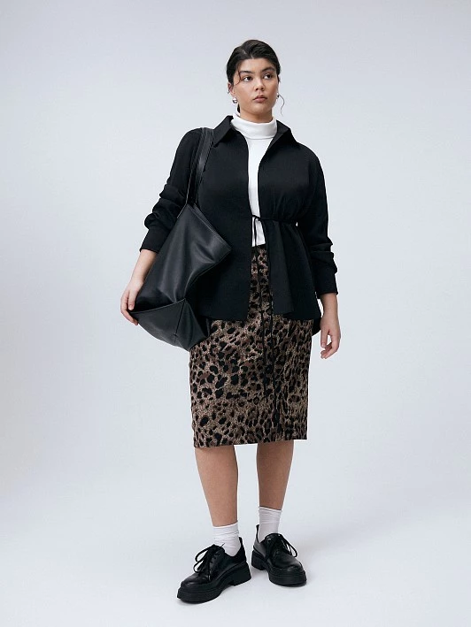 Юбка из хлопкового жаккарда Lalis арт. SK0481K