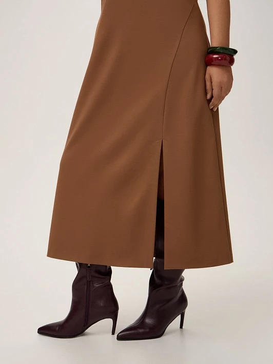 Трикотажное платье с разрезом Lalis арт. DR0942K