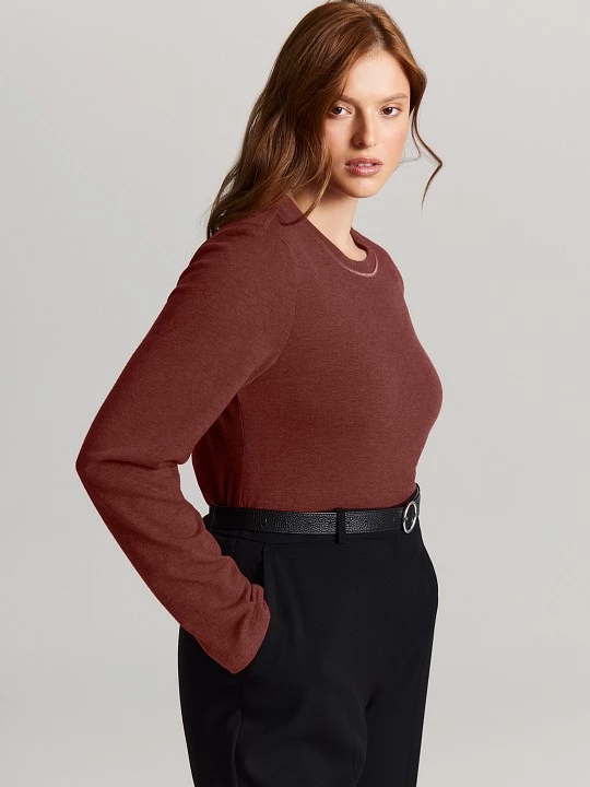 Лонгслив из мягкого трикотажа с шерстью Lalis арт. LS1682K