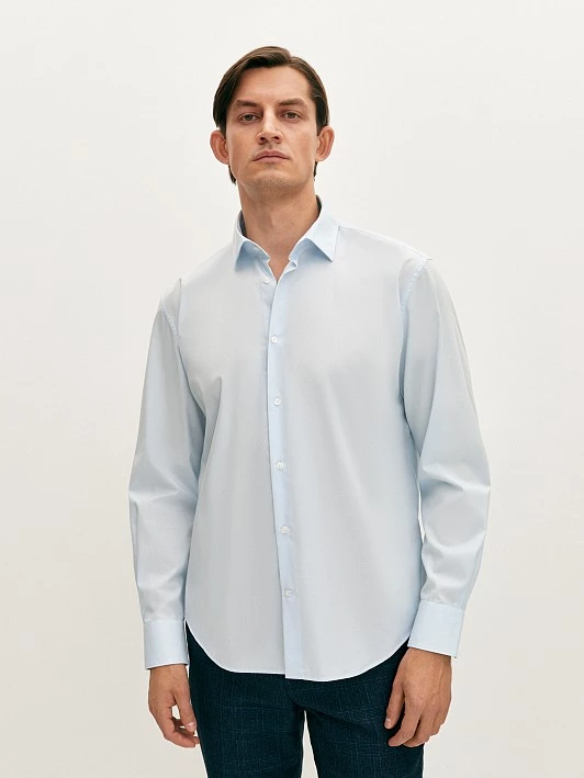 Рубашка из хлопка голубая 20line арт. ISO0027Y2