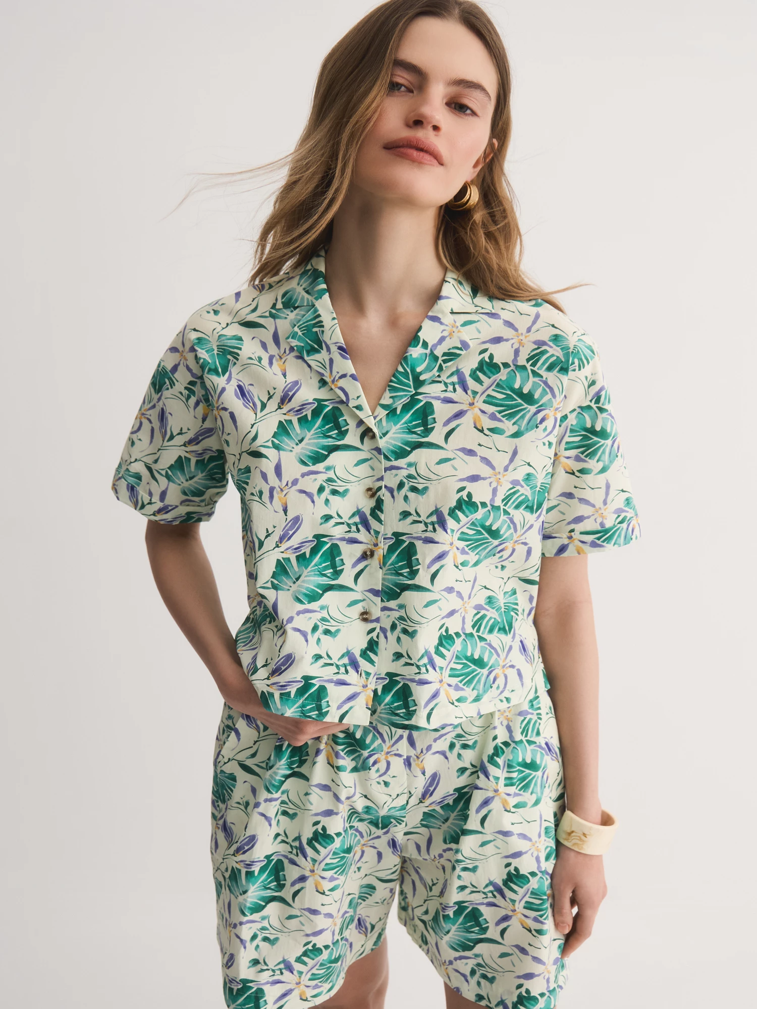 Короткая рубашка из 100% хлопка Elis арт. BL14056P