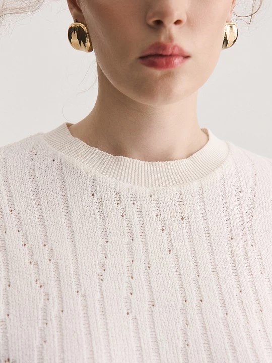 Блуза из плетеного трикотажа с подвязами Lalis арт. BL1532K