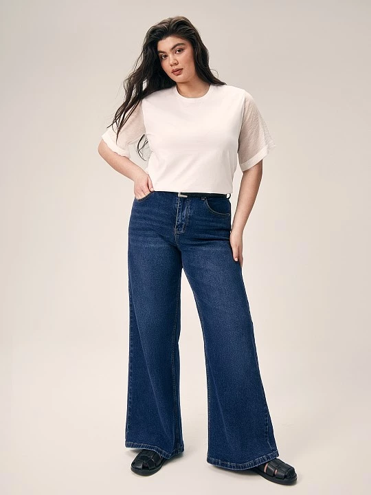 Трикотажная блуза с прозрачными рукавами Lalis арт. BL1594K