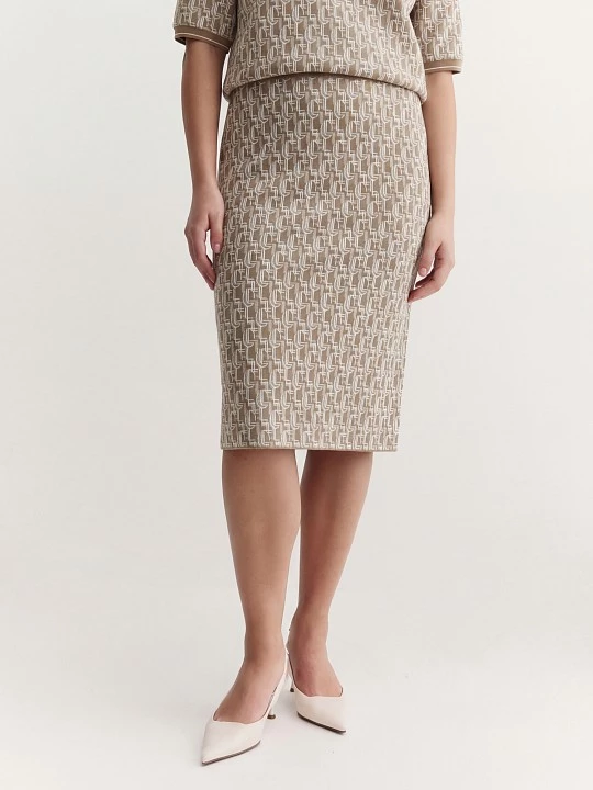 Юбка из рельефного трикотажного жаккарда Lalis арт. SK0624K