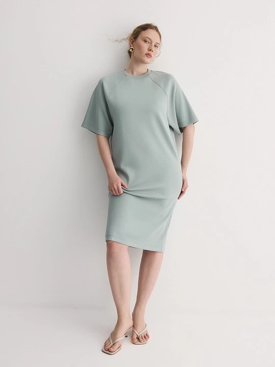 Платье из вискозного трикотажа с рукавом реглан Lalis арт. DR0870K