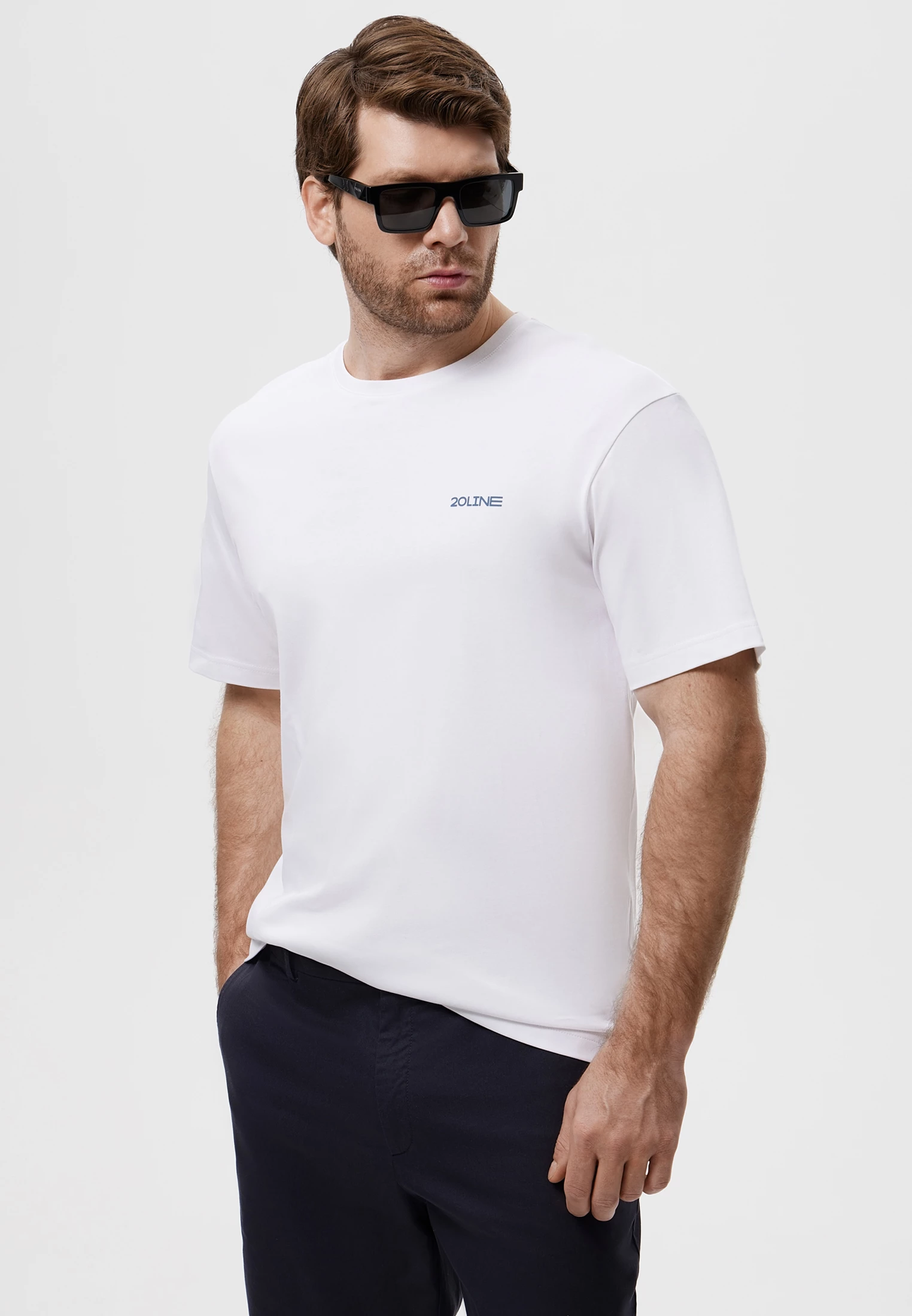 Футболка из мерсеризованного хлопка с дизайнерским фотопринтом 20line арт. ITS0109K