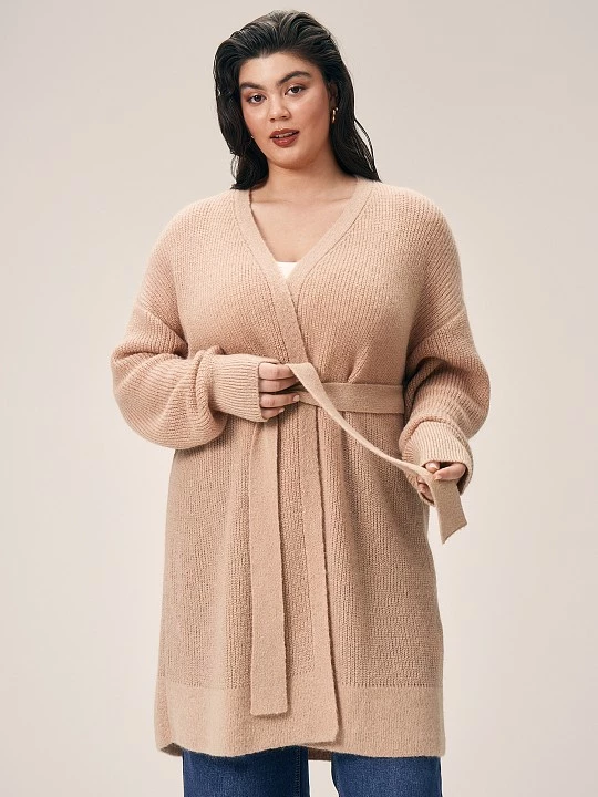 Теплый удлиненный вязаный кардиган Lalis арт. CG0040V1