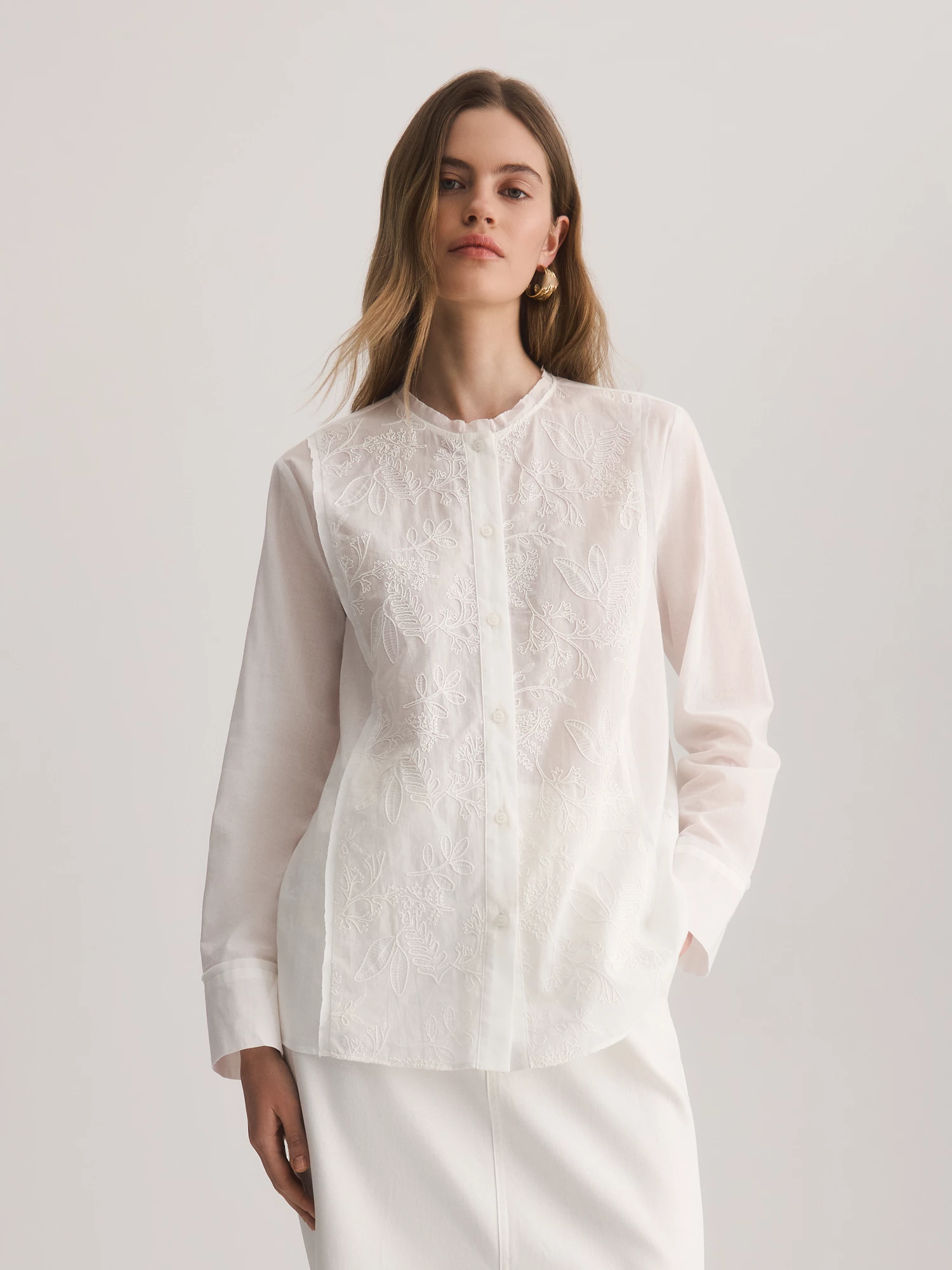 Блуза из хлопка с длинным рукавом Elis арт. BL1850