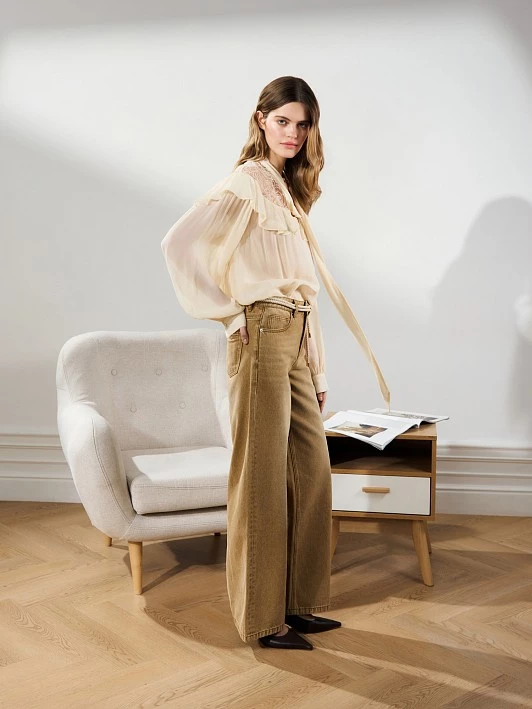 Бежевые джинсы Elis арт. DJ01975Y1