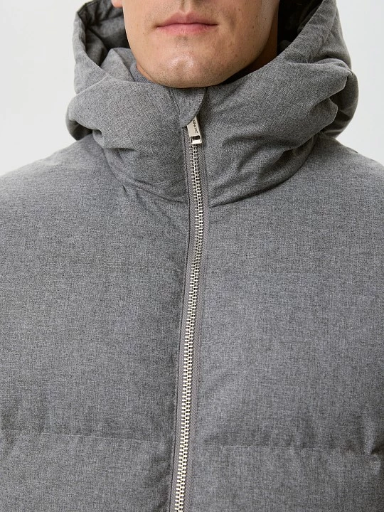 Удлиненная куртка из плащевки с визуальным эффектом текстиля 20line арт. IPH0039