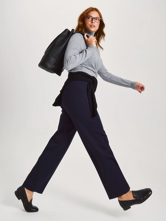 Укороченные трикотажные брюки со стрелками Lalis арт. TR0520K