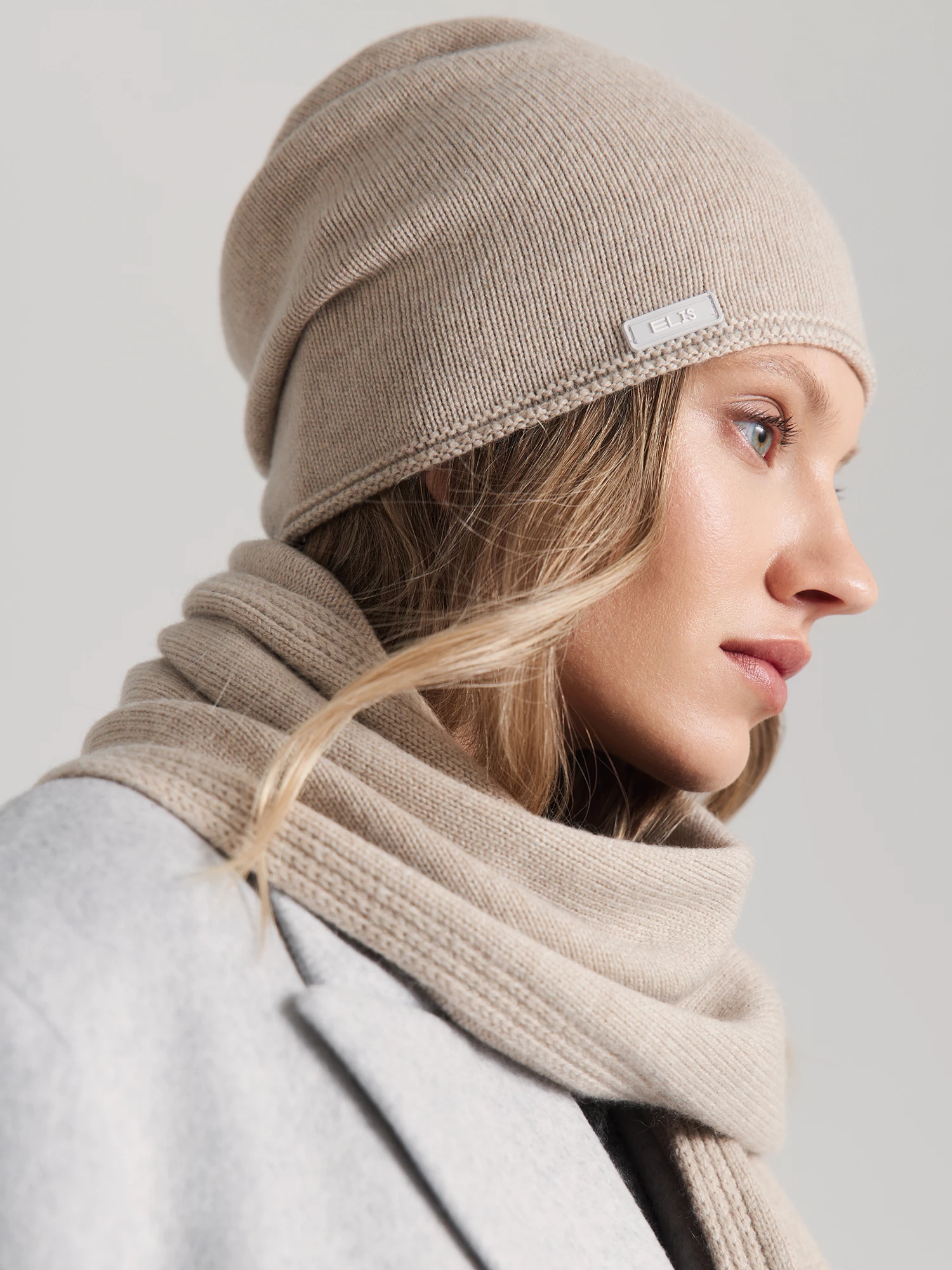 Шапка и шарф с кашемиром Elis арт. NWS0001V