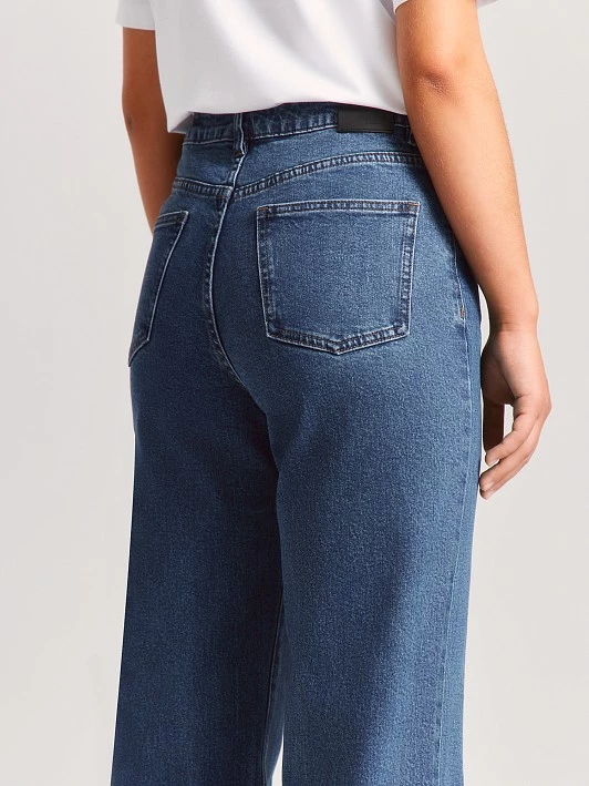 Прямые широкие джинсы с высокой посадкой Elis арт. DJ01725Y1