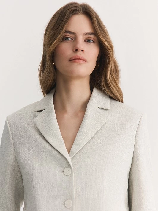 Прямые брюки с высокой посадкой из вискозной костюмной ткани Elis арт. TR0530