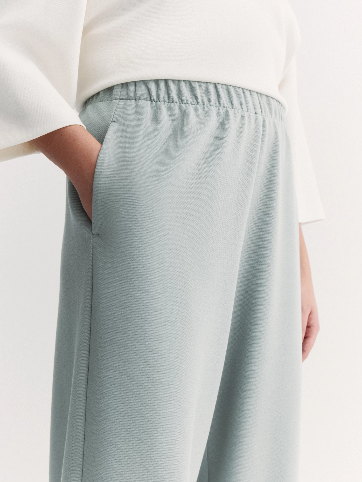 Брюки из хлопкового трикотажа пике Lalis арт. TR0707K