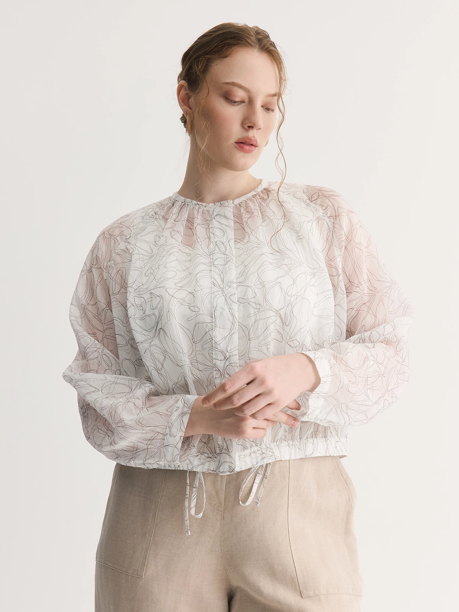 Блуза-бомбер из легкой ткани Lalis арт. BM00381P