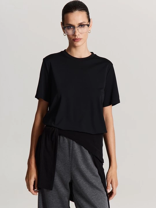 Базовая футболка из мерсеризованного хлопка Elis арт. TS0083KN