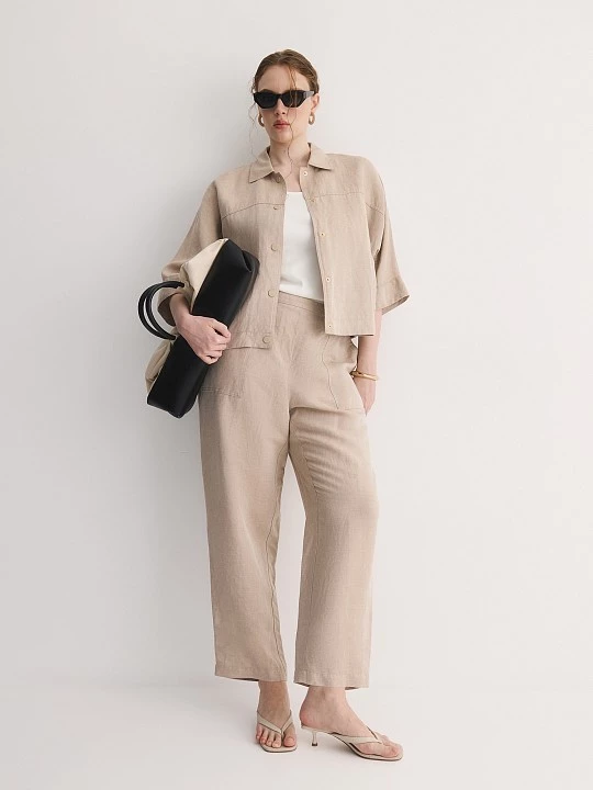 Легкая куртка изо льна и вискозы Lalis арт. KL0113