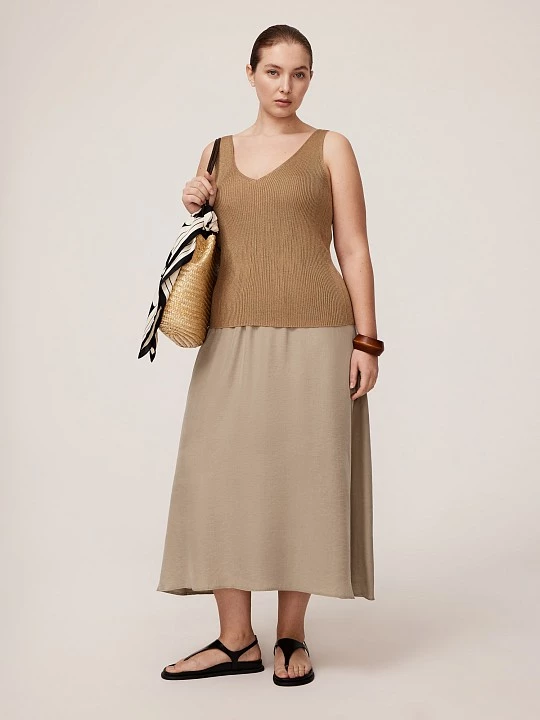 Асимметричная струящаяся юбка Lalis арт. SK0537