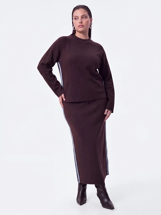 Прямая юбка с шерстью мериноса Lalis арт. SK0769V5