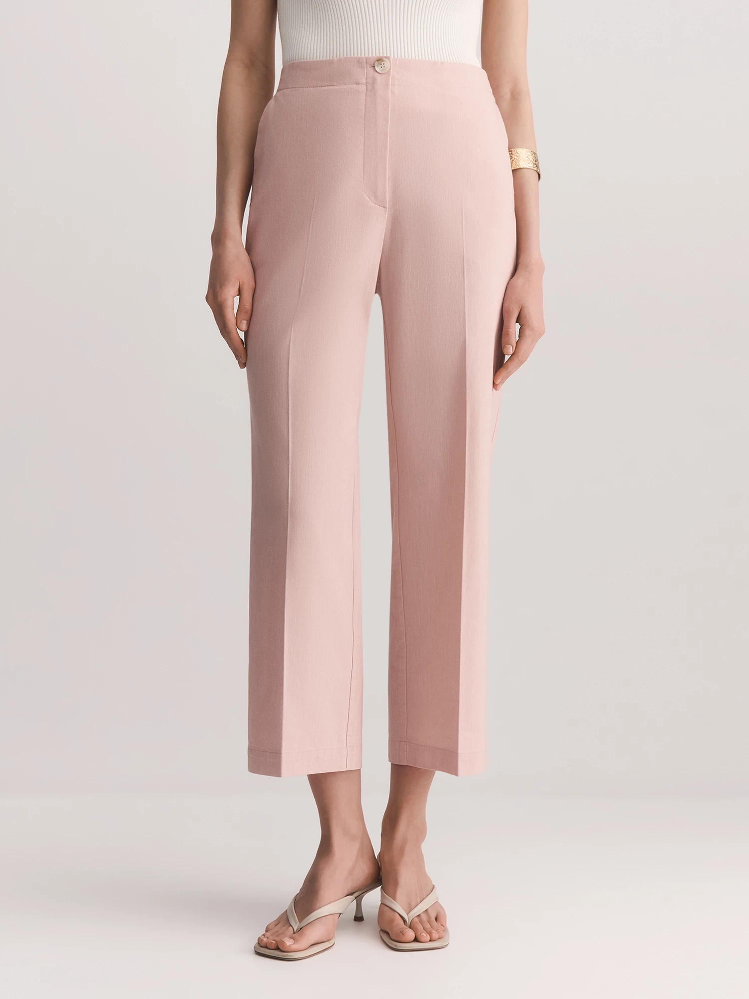 Прямые брюки из смесовой ткани Elis арт. TR07455P