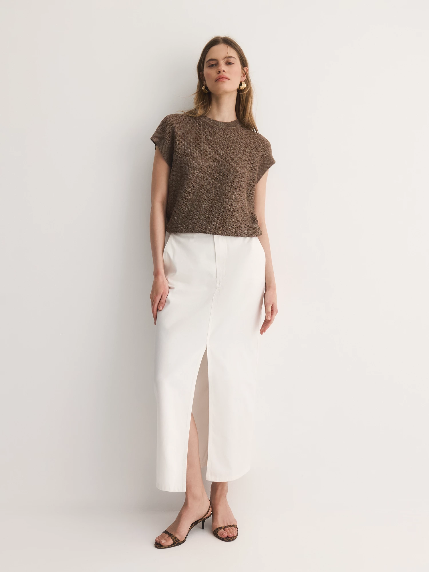 Ажурный джемпер из вискозной пряжи Elis арт. JM0332V