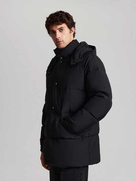 Куртка со съемным капюшоном, утепленная наполнителем пух/перо 20line арт. IPH0038