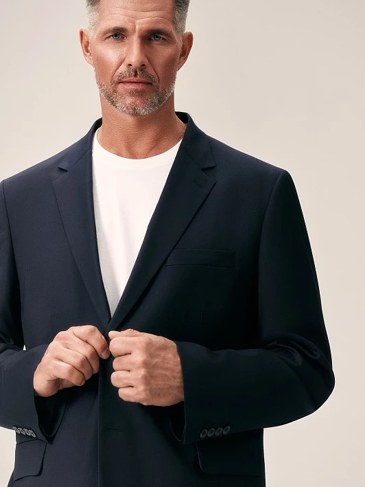 Приталенный пиджак из вискозной костюмной ткани 20line арт. IJC01085Y1N