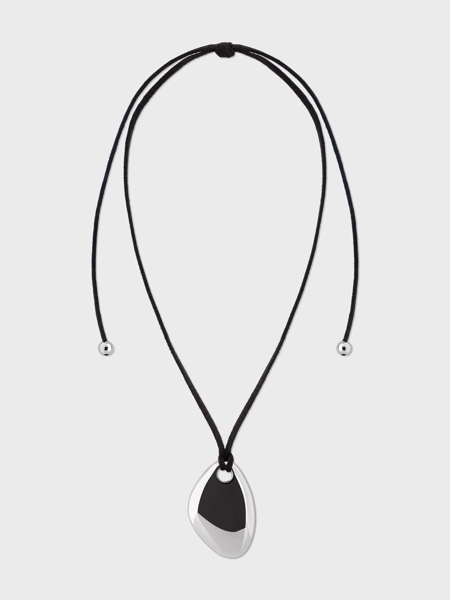 Серебристый кулон на шнуре Elis арт. SG0007