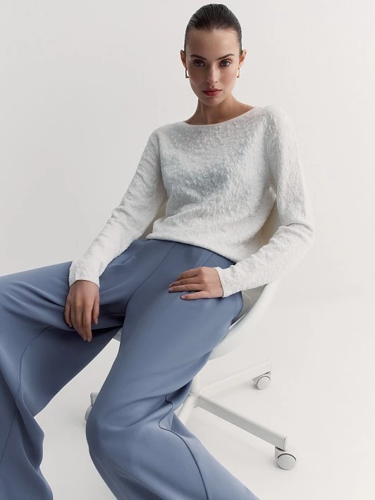 Вязаный воздушный джемпер с 3D-эффектом Elis арт. JM0194V