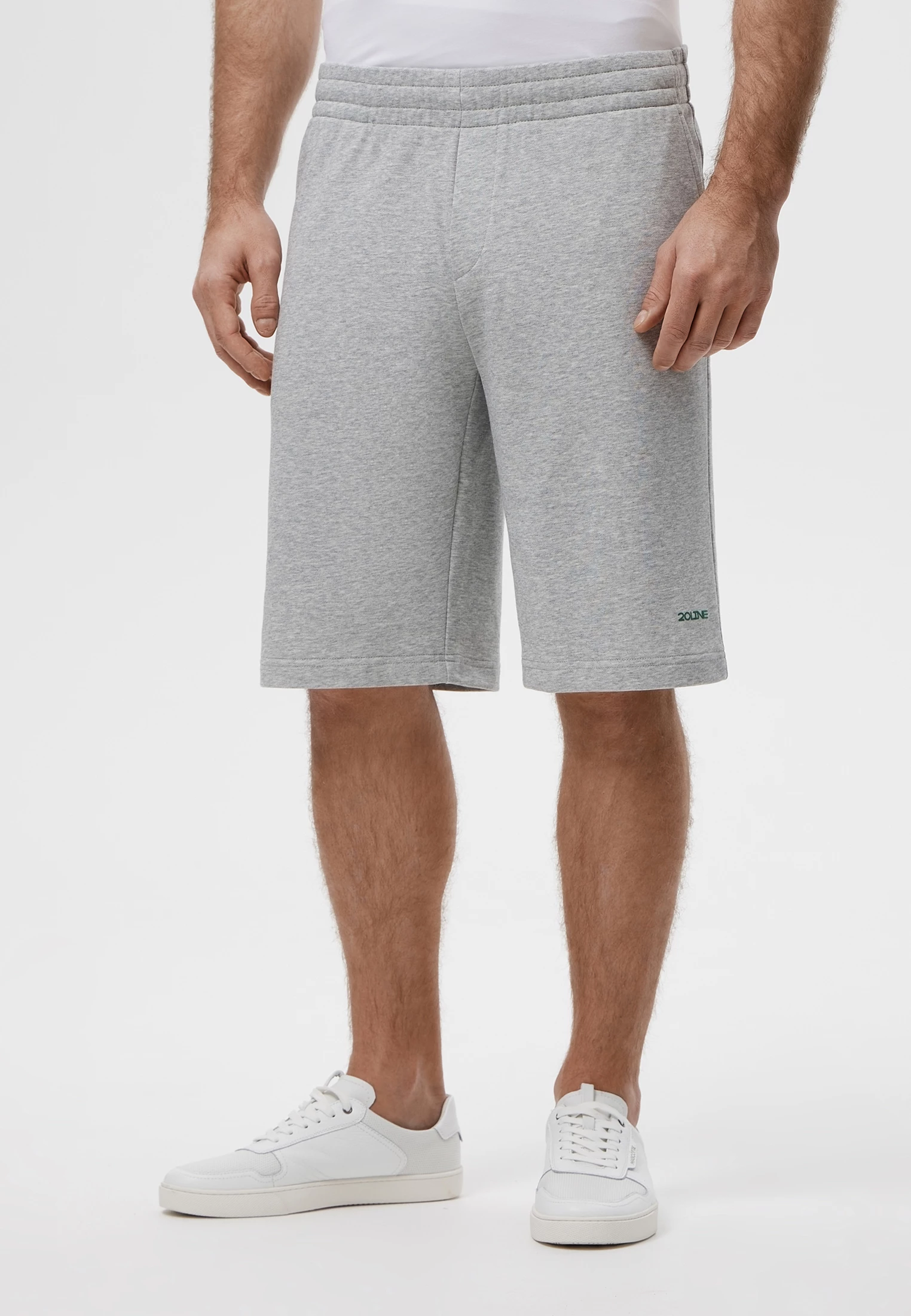 Шорты из хлопкового трикотажа с брендированным принтом 20line арт. ISS0001K