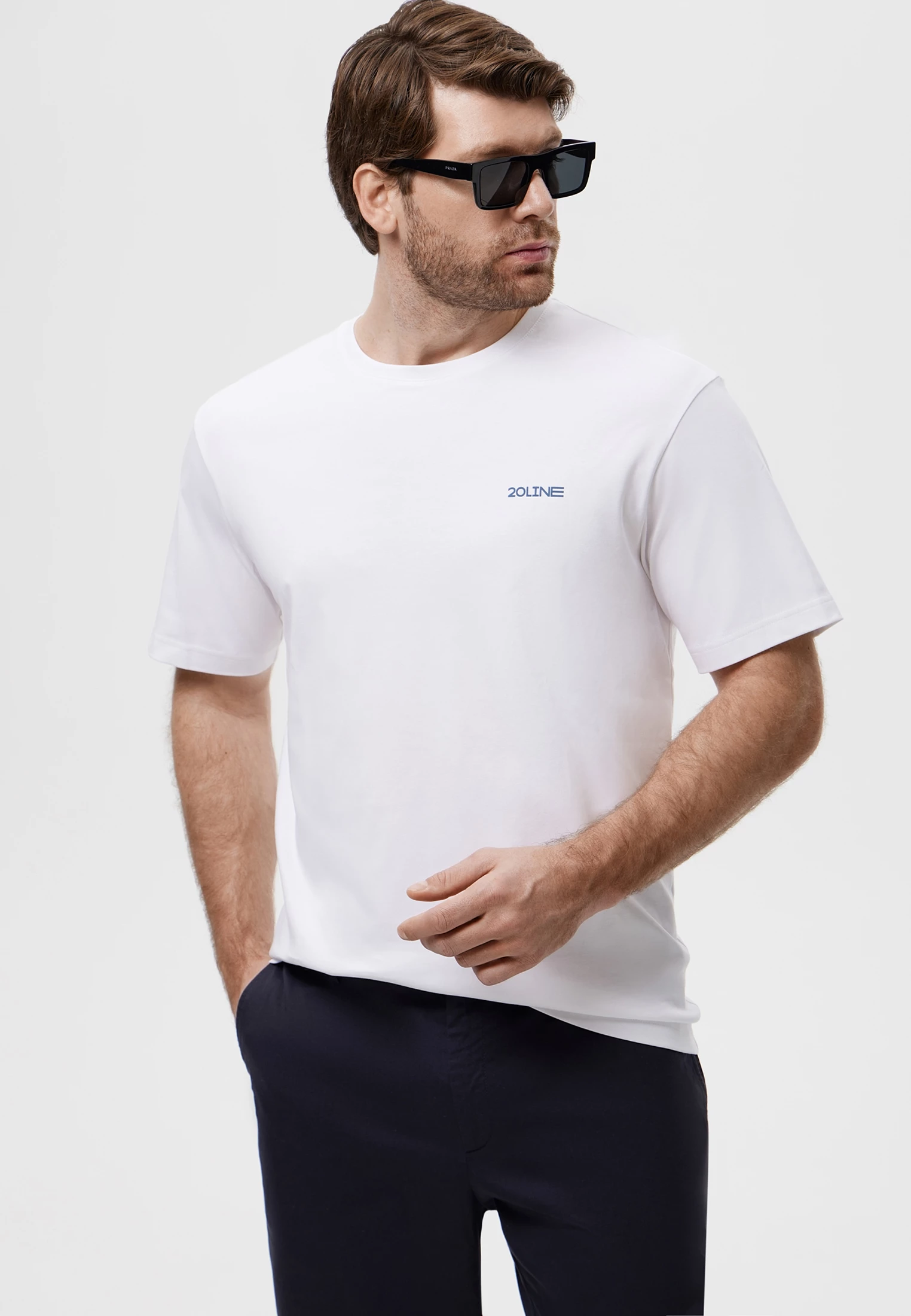 Футболка из мерсеризованного хлопка с дизайнерским фотопринтом 20line арт. ITS0109K