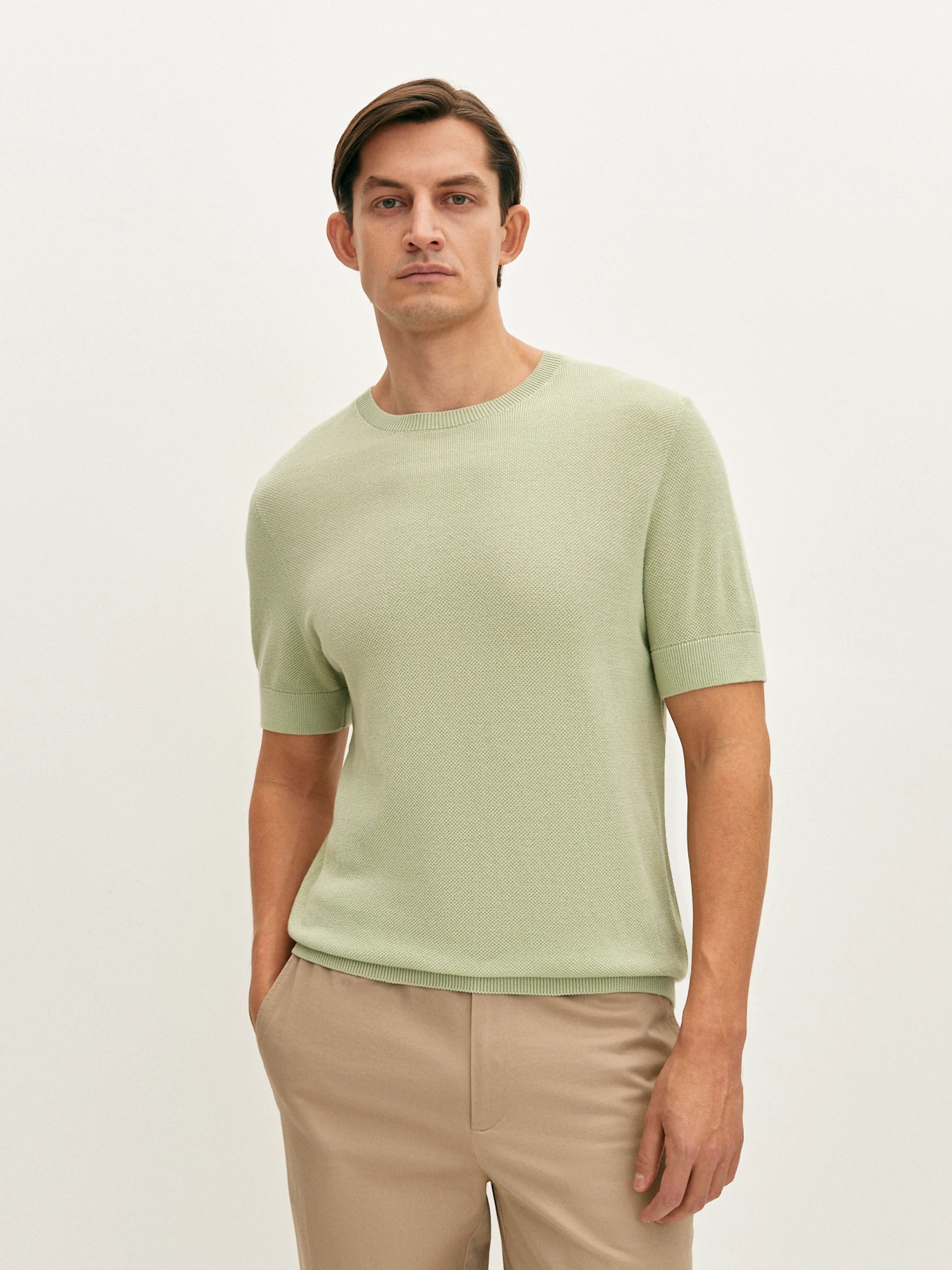 Футболка вязаная из хлопка 20line арт. ITS0070V5