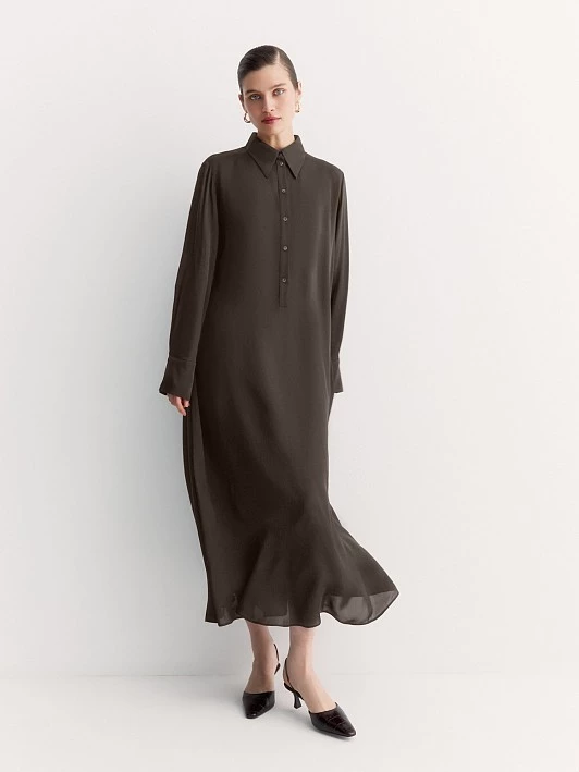 Платье из вискозного шифона Elis арт. DR1027