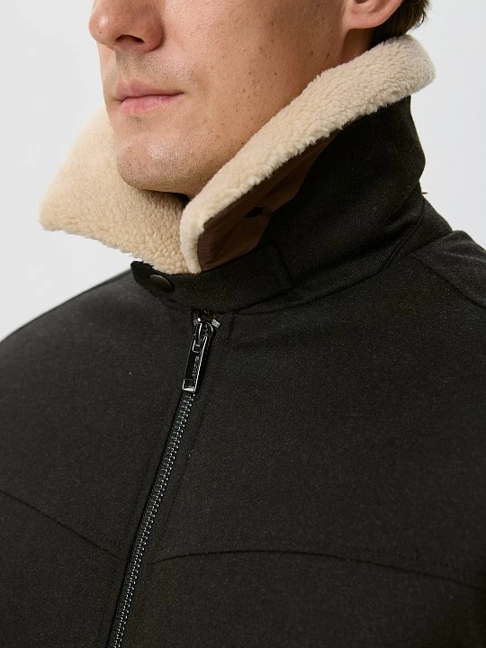 Куртка-авиатор из пальтовой ткани, утепленная наполнителем пух/перо 20line арт. IPH0023R5