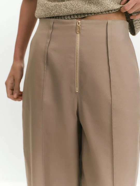 Брюки-слоучи из хлопка и модифицированной вискозы Elis арт. TR0533