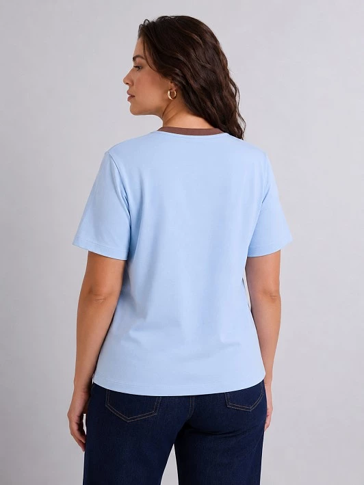 Футболка из 100% хлопка с кантом Lalis арт. TS0233K